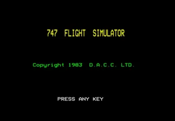 747 Flight Simulator (1983)(DACC)[DACC747] screen shot title